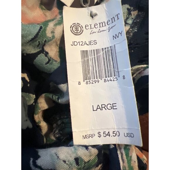 Element Jessamyn Floral Printed Lace Inset Maxi Dress in Navy Large - Picture 4 of 7